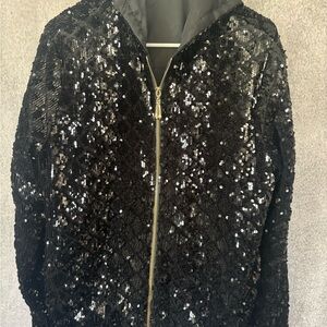 Sequin Black Jacket